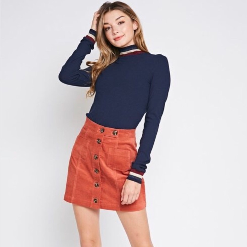 CORDUROY MINI SKIRT